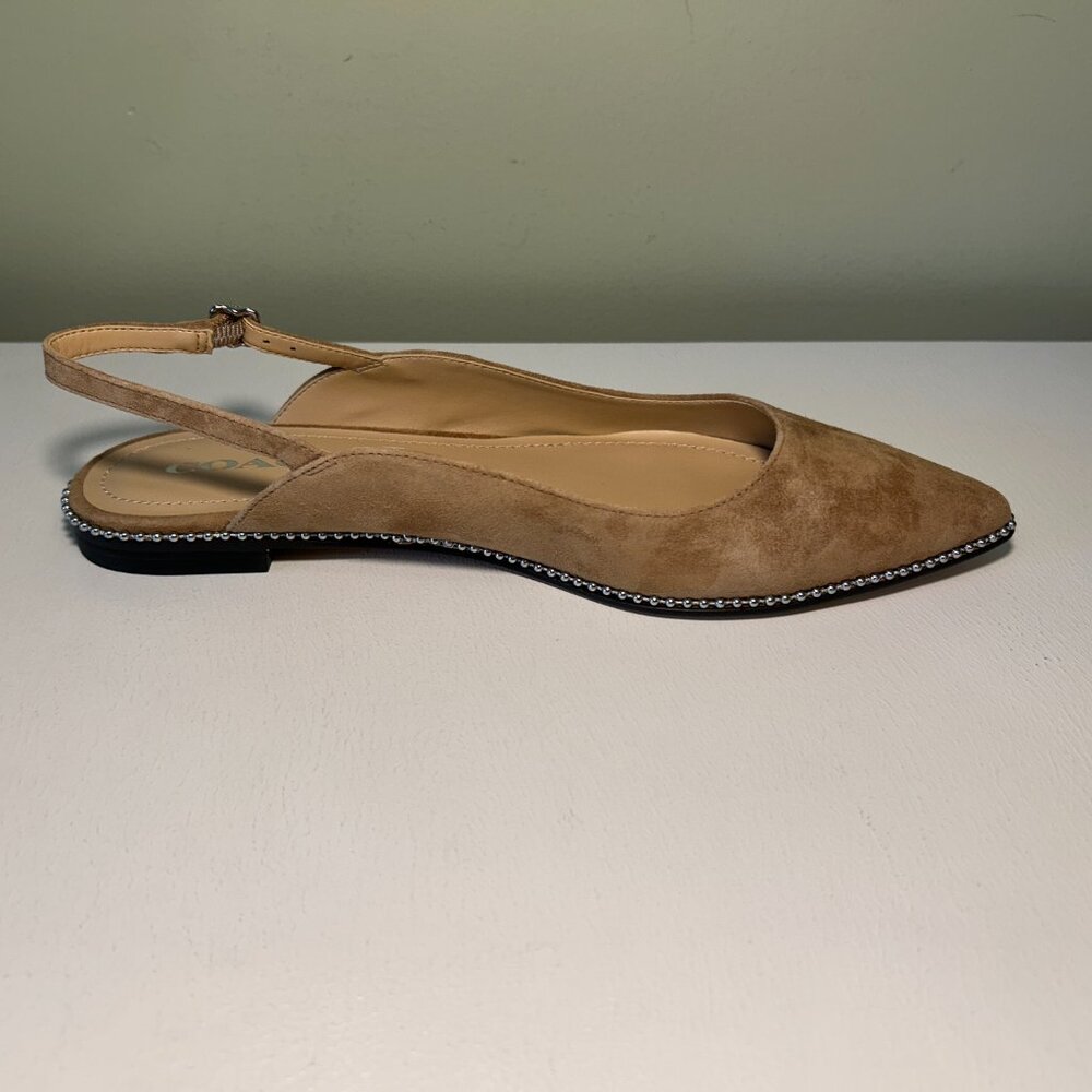 Coach Women's VAE Suede Skimmer Ballet Flat - Picture 4 of 14